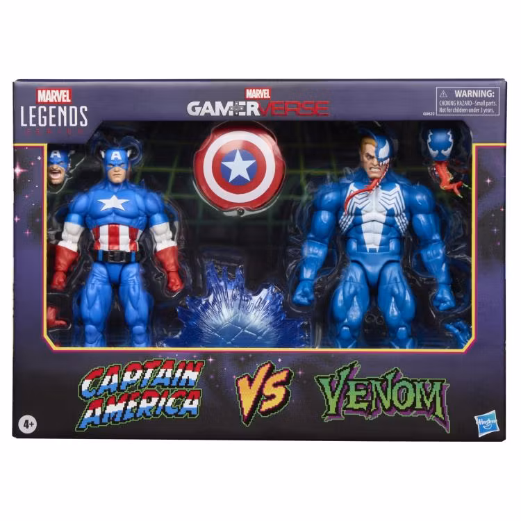 Marvel Legends Gamerverse Captain America vs. Venom Action Figure Two-Pack