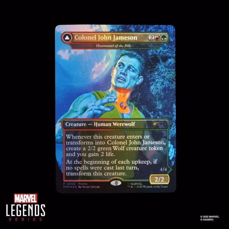 Marvel Legends Man-Wolf Action Figure with Exclusive Magic: The Gathering Card