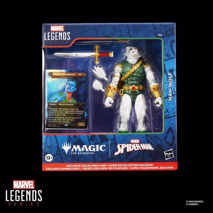 Marvel Legends Man-Wolf Action Figure with Exclusive Magic: The Gathering Card