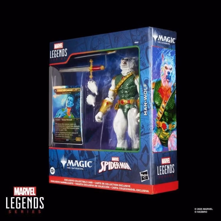 Marvel Legends Man-Wolf Action Figure with Exclusive Magic: The Gathering Card