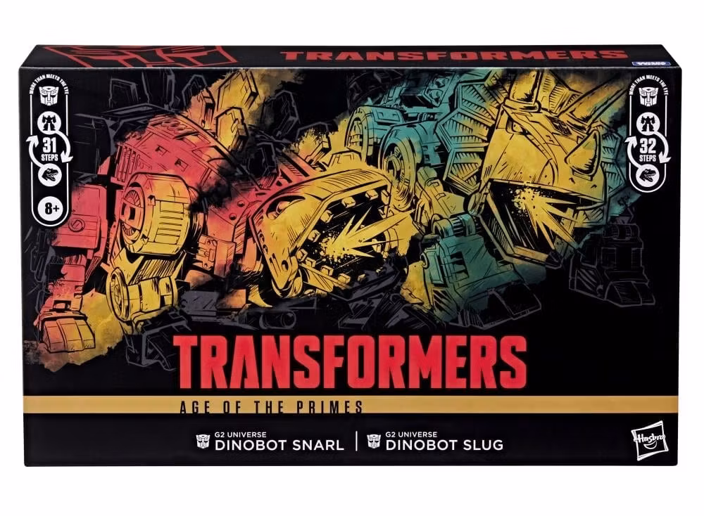 Transformers: Age of the Primes Leader Class G2 Universe Dinobot Snarl & Dinobot Slug Two-Pack
