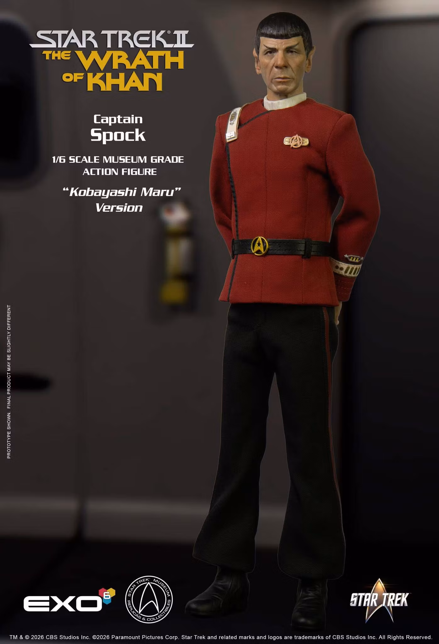 Star Trek: The Wrath of Khan Captain Spock (Kobayashi Maru Ver.) 1/6 Scale Action Figure