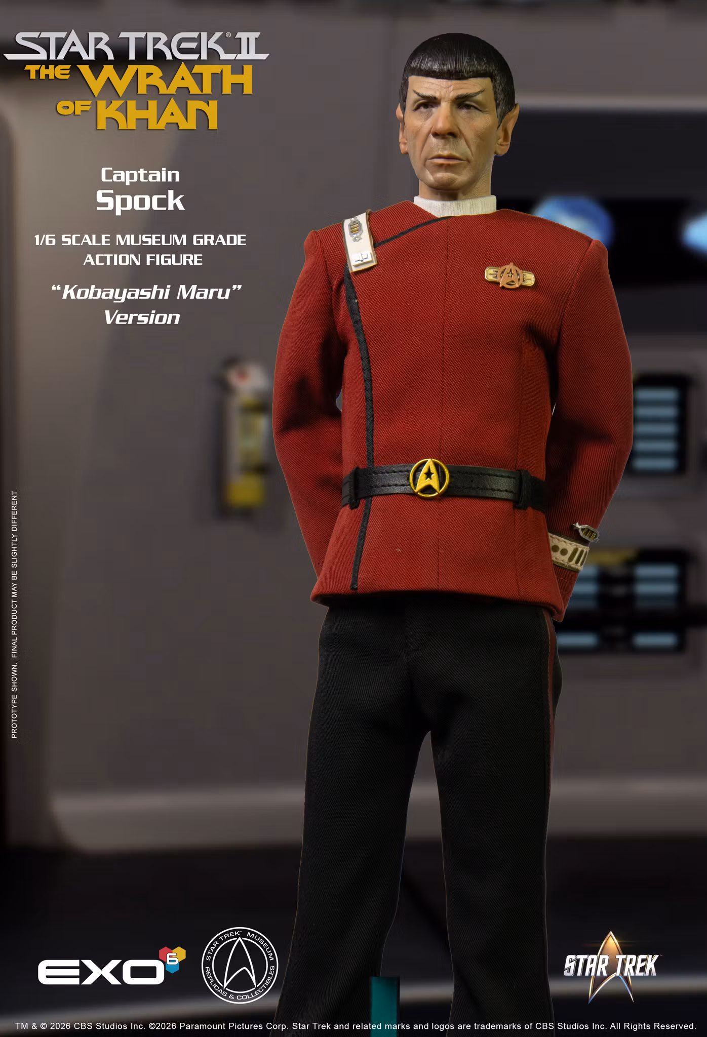 Star Trek: The Wrath of Khan Captain Spock (Kobayashi Maru Ver.) 1/6 Scale Action Figure