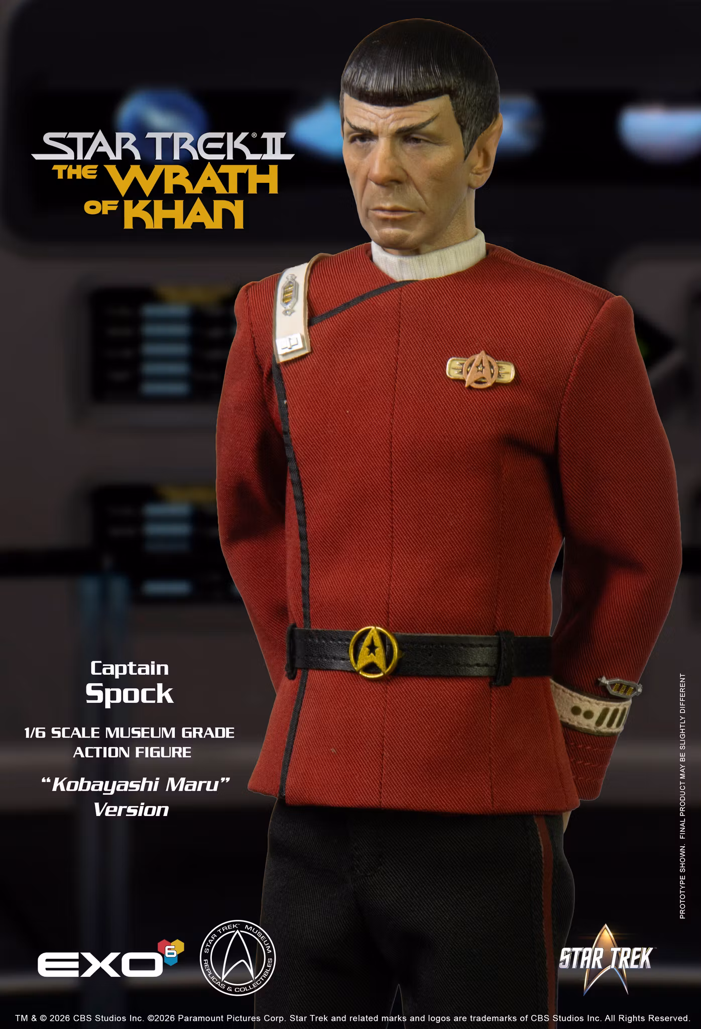 Star Trek: The Wrath of Khan Captain Spock (Kobayashi Maru Ver.) 1/6 Scale Action Figure