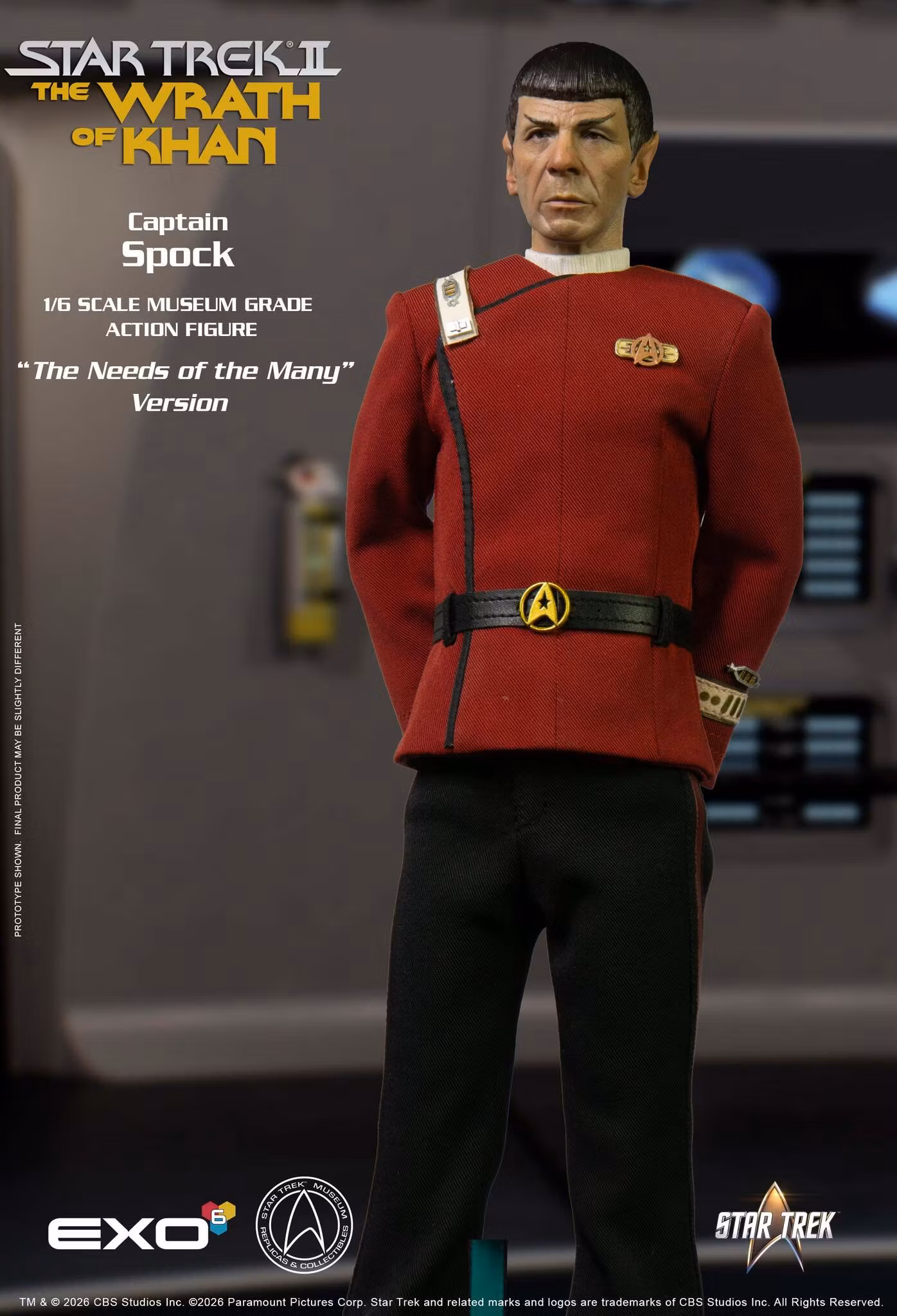 Star Trek: The Wrath of Khan Captain Spock (Needs of the Many Ver.) 1/6 Scale Action Figure