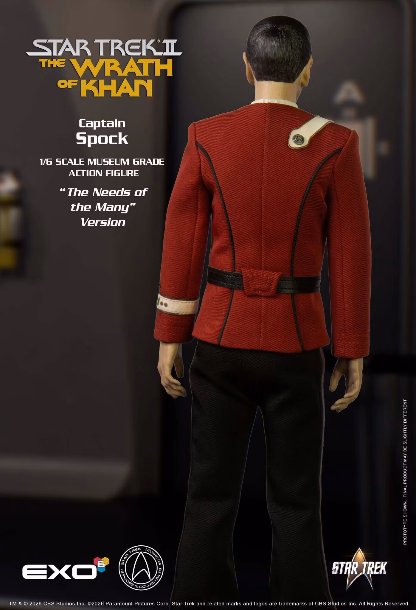 Star Trek: The Wrath of Khan Captain Spock (Needs of the Many Ver.) 1/6 Scale Action Figure