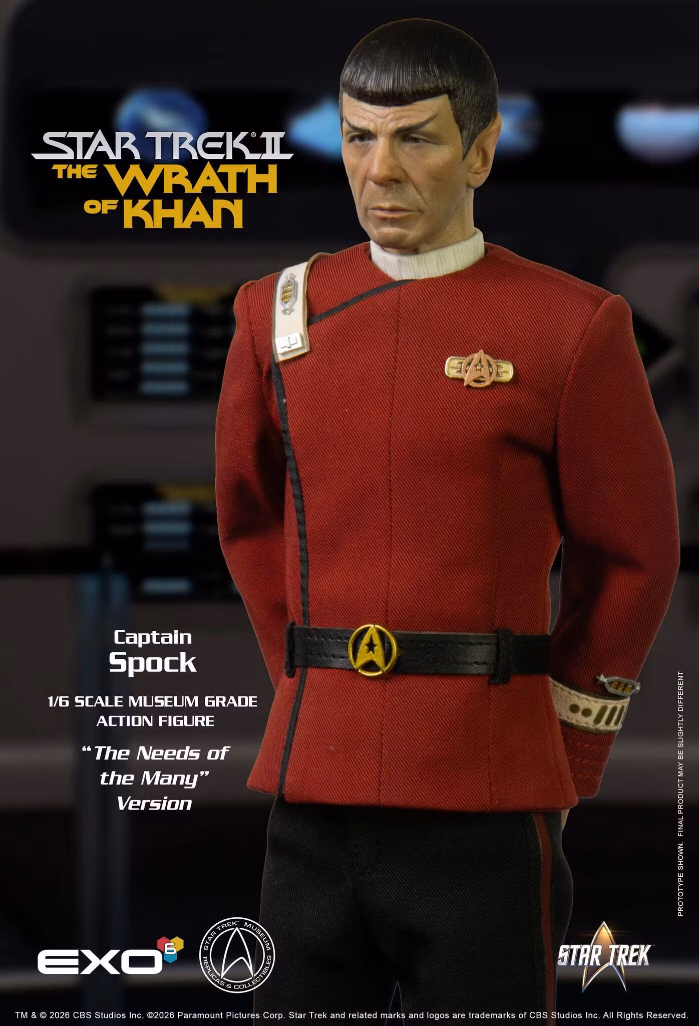 Star Trek: The Wrath of Khan Captain Spock (Needs of the Many Ver.) 1/6 Scale Action Figure