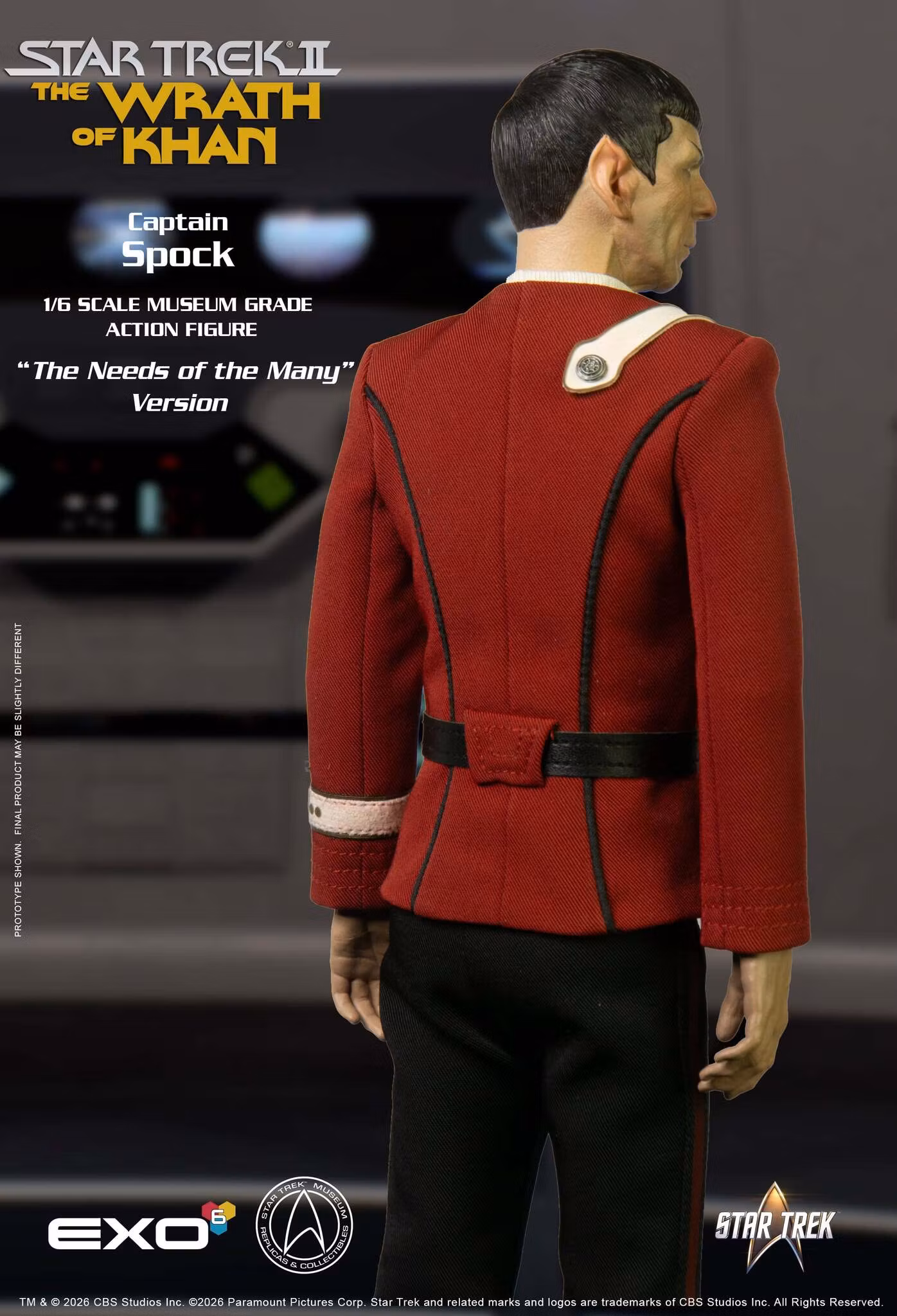 Star Trek: The Wrath of Khan Captain Spock (Needs of the Many Ver.) 1/6 Scale Action Figure