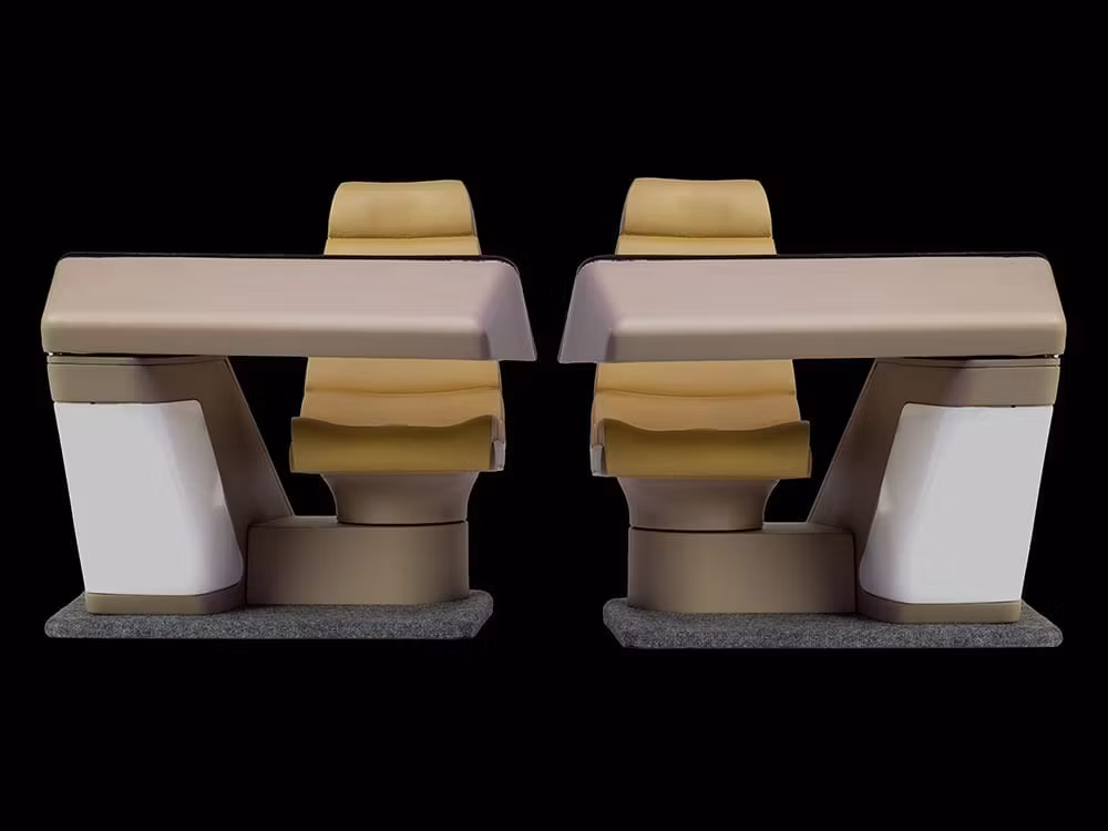 Star Trek: The Next Generation Enterprise-D Bridge Navigation and Operations Consoles 1/6 Scale Replica Set