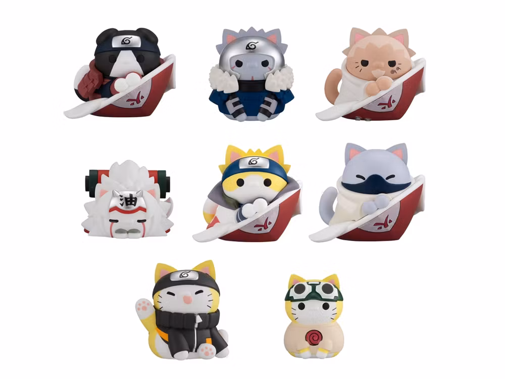 Naruto: Shippuden Nyaruto! Mega Cat Project The Bond Between Master and Disciple Box Set of 8 Figures (Rerelease)