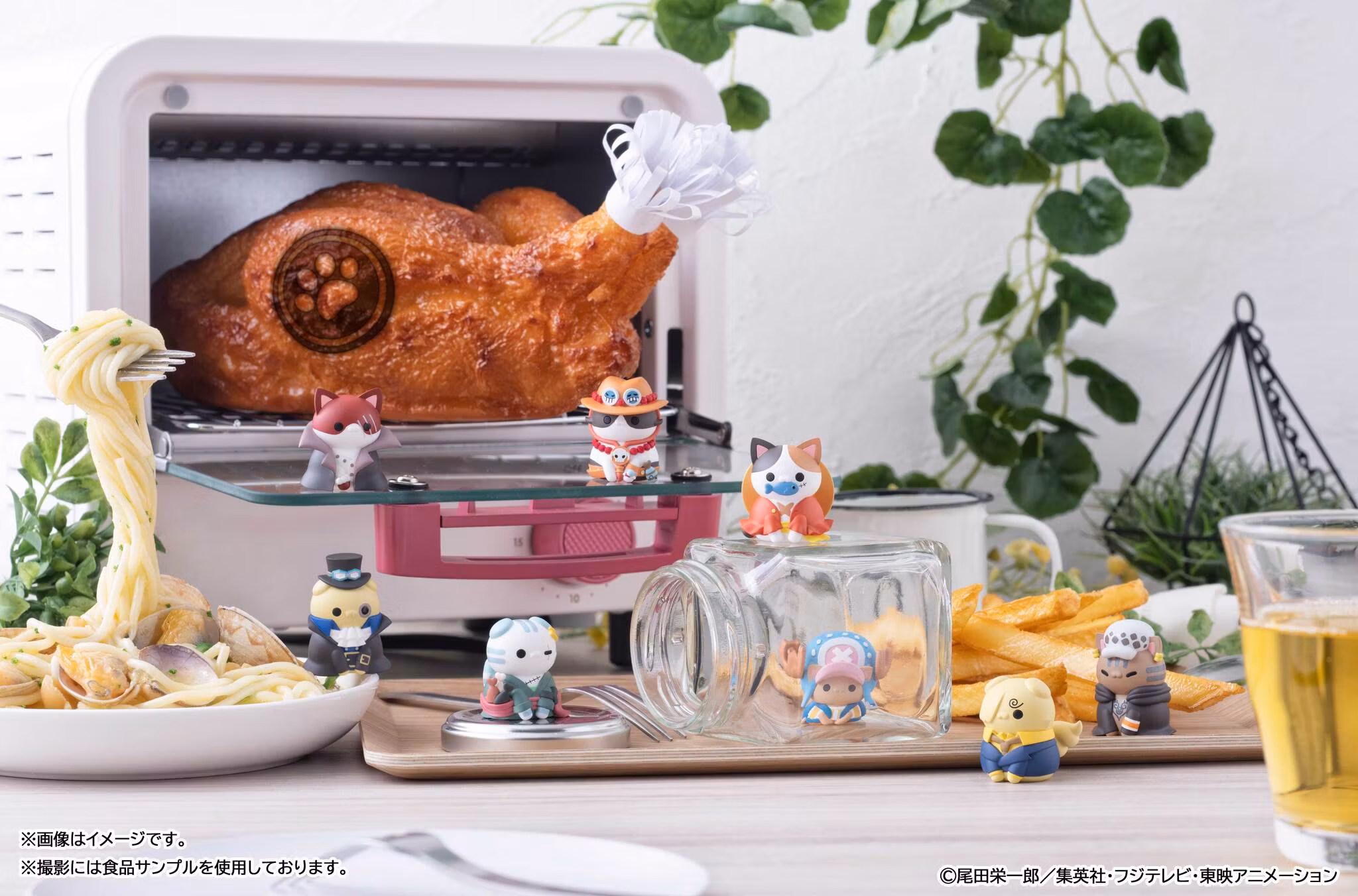 One Piece Mega Cat Project Nyan Piece Nyaan! I'm Gonna Be King of Paw-rates!! Box Set of 8 Figures (3rd Rerelease)