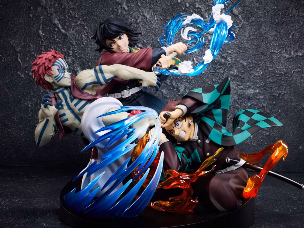 Demon Slayer: Kimetsu no Yaiba Tanjiro Kamado, Giyu Tomioka & Akaza Figure