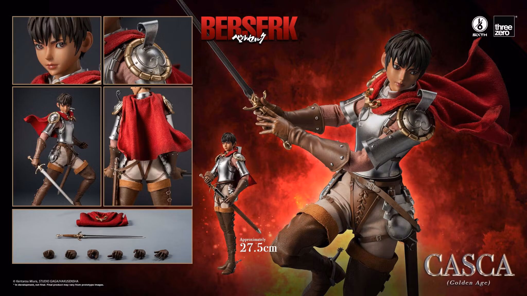 Berserk SiXTH Casca (Golden Age) 1/6 Scale Action Figure