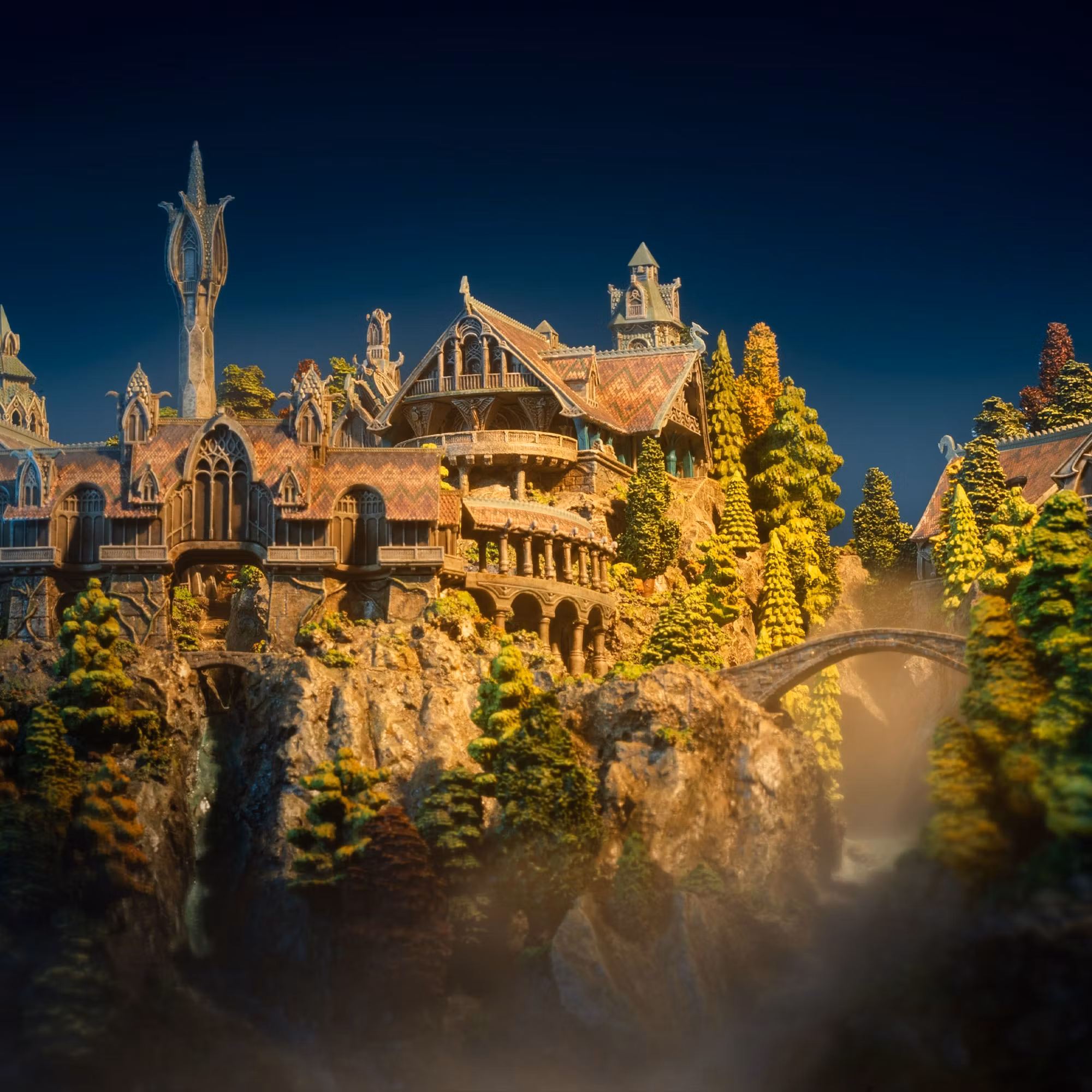 The Lord of the Rings Rivendell Limited Edition Miniature Environment
