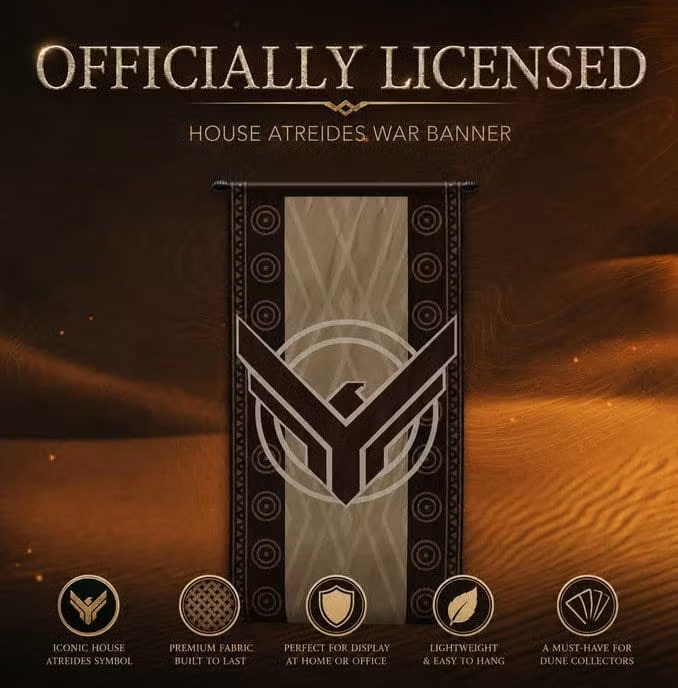 Dune Replica 1/1 War Banner House Atreides
