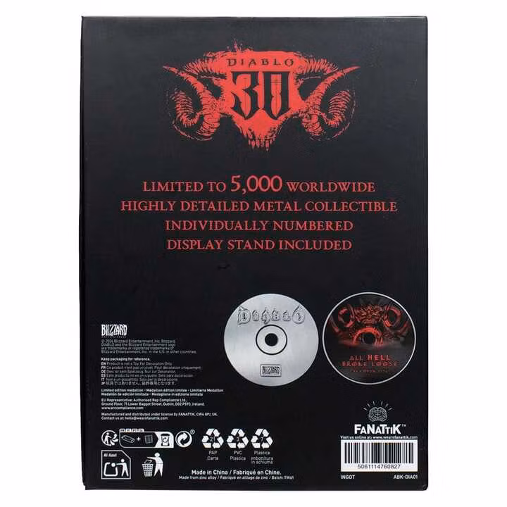 Diablo Replica 30th Anniversary CD-ROM Limited Edition