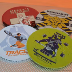 Overwatch Set of 4 Metal Coasters