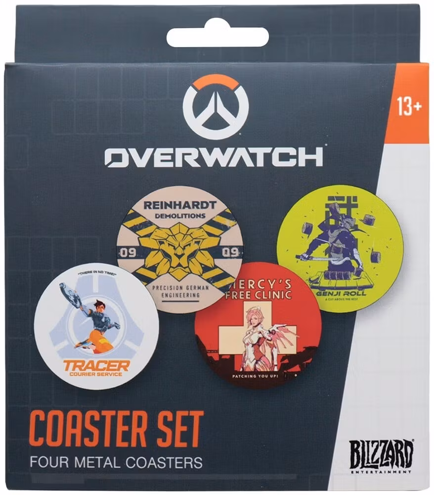 Overwatch Set of 4 Metal Coasters