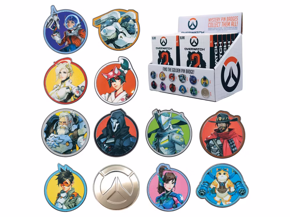 Overwatch Box of 12 Random Pin Badges