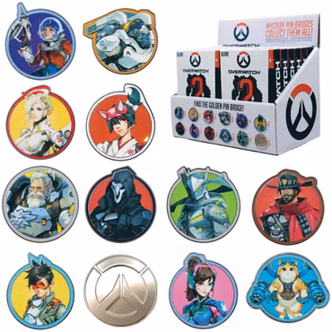 Overwatch Box of 12 Random Pin Badges