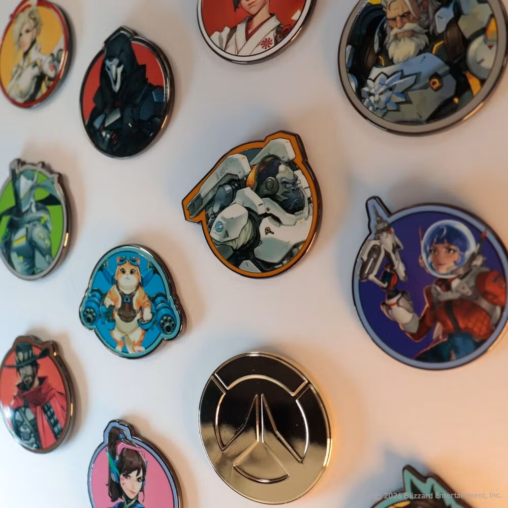 Overwatch Box of 12 Random Pin Badges