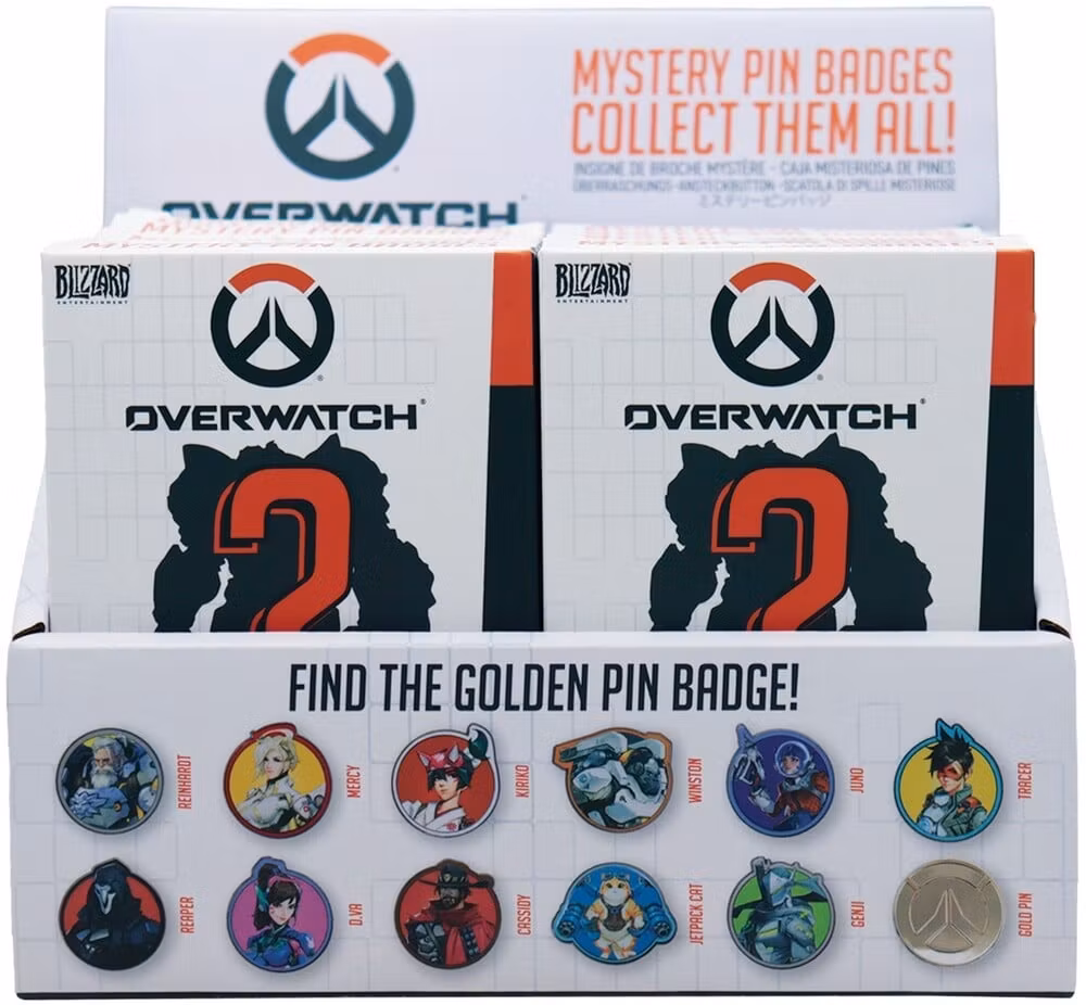 Overwatch Box of 12 Random Pin Badges