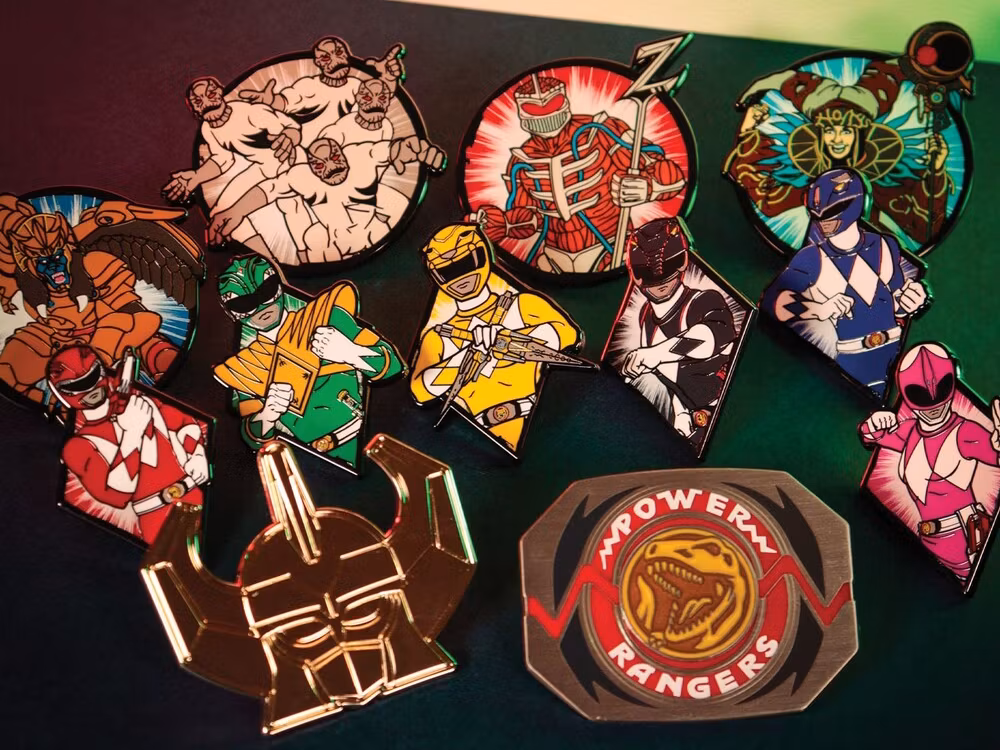 Power Rangers Box of 12 Random Pin Badges
