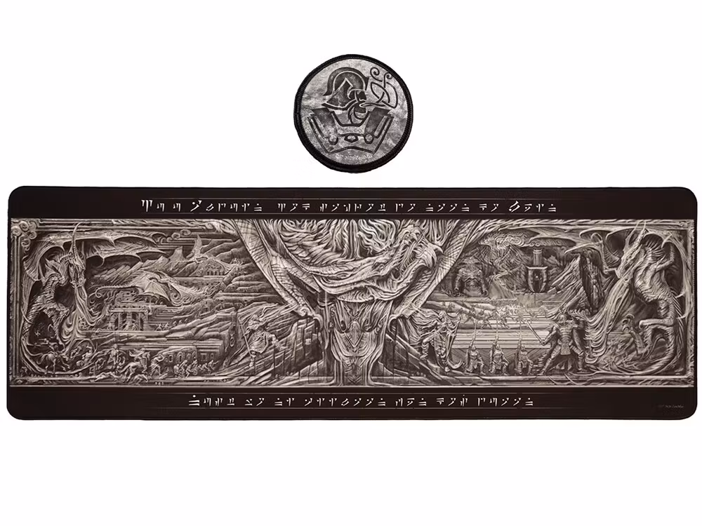 The Elder Scrolls V: Skyrim Alduin's Wall XL Desk Pad and Coaster Set