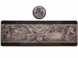 The Elder Scrolls V: Skyrim Alduin's Wall XL Desk Pad and Coaster Set