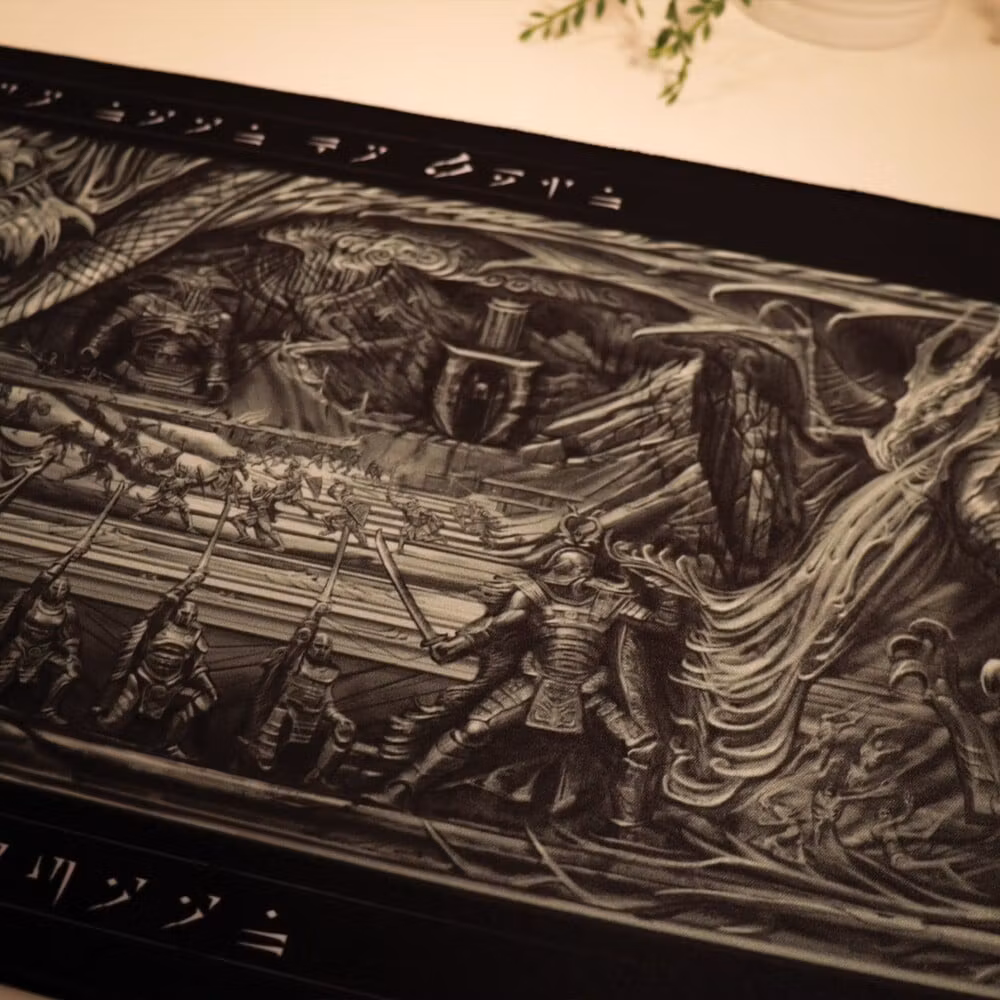 The Elder Scrolls V: Skyrim Alduin's Wall XL Desk Pad and Coaster Set