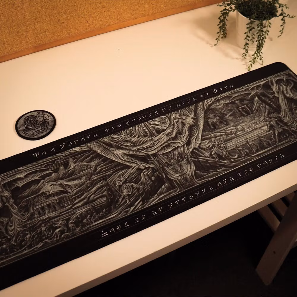 The Elder Scrolls V: Skyrim Alduin's Wall XL Desk Pad and Coaster Set