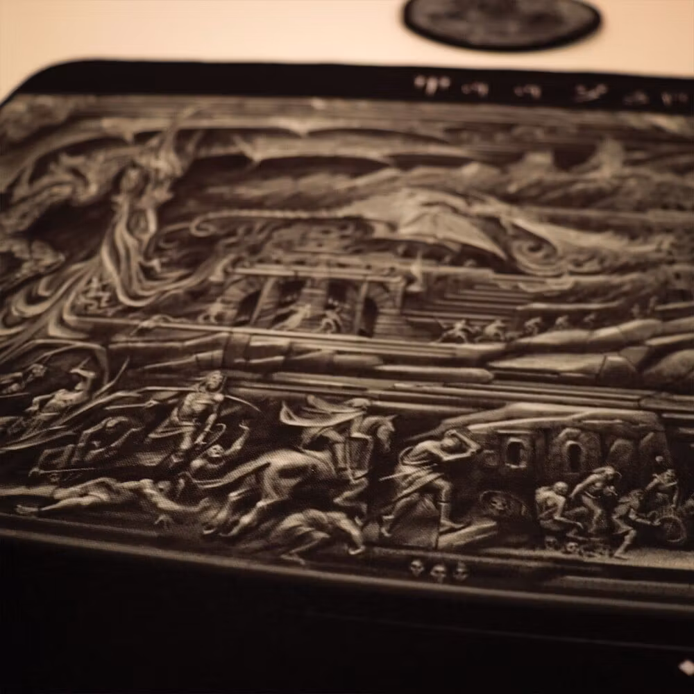 The Elder Scrolls V: Skyrim Alduin's Wall XL Desk Pad and Coaster Set