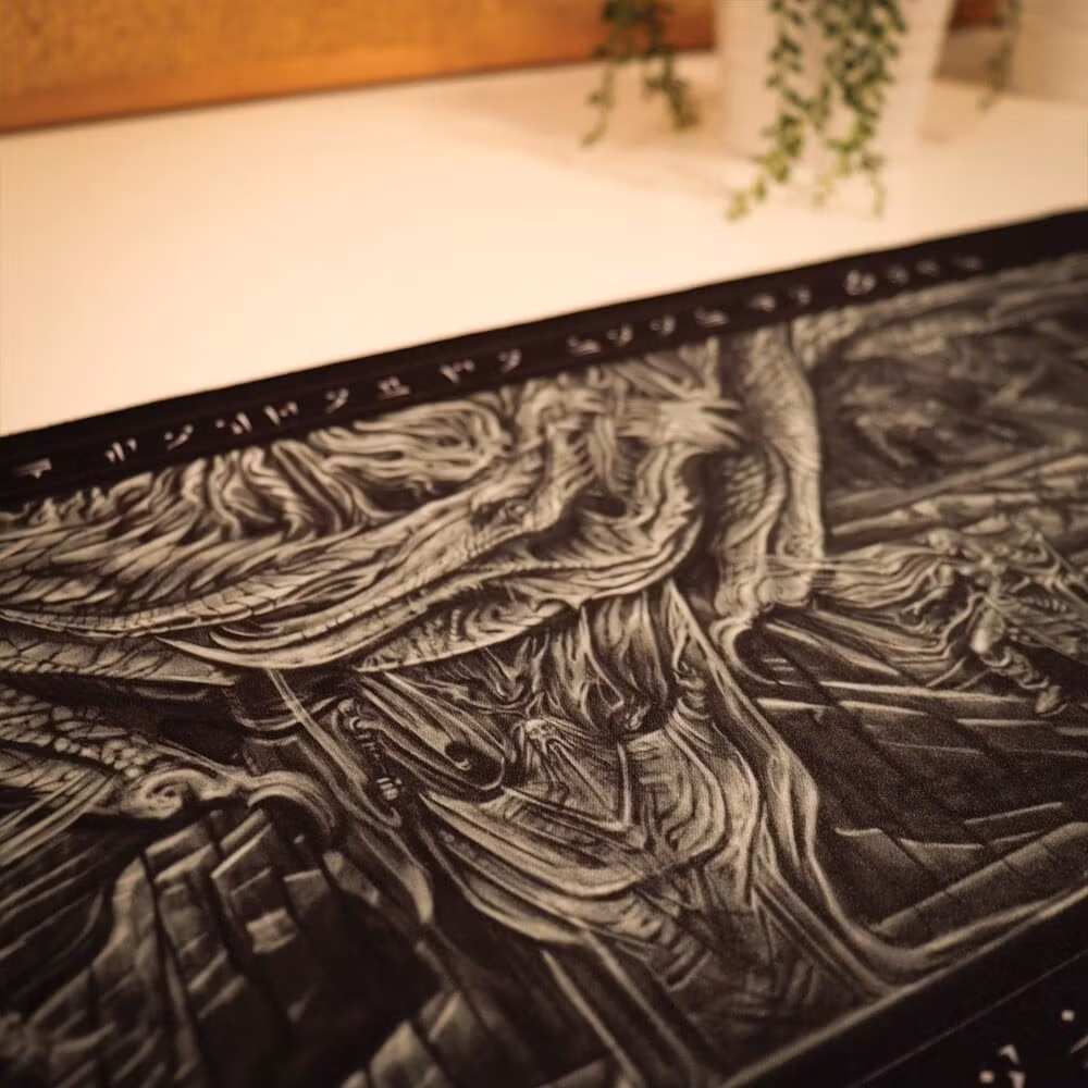 The Elder Scrolls V: Skyrim Alduin's Wall XL Desk Pad and Coaster Set