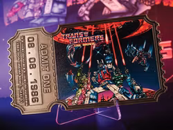 Transformers: The Movie 40th Anniversary Limited Edition Commemorative Ticket Metal Replica