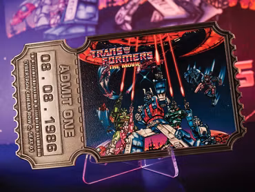 Transformers: The Movie 40th Anniversary Limited Edition Commemorative Ticket Metal Replica