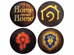 World of Warcraft Set of 4 Metal Coasters