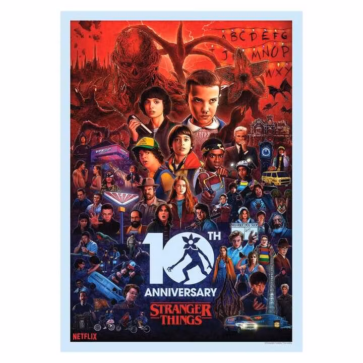 Stranger Things Art Print 10th Anniversary Limited Edition
