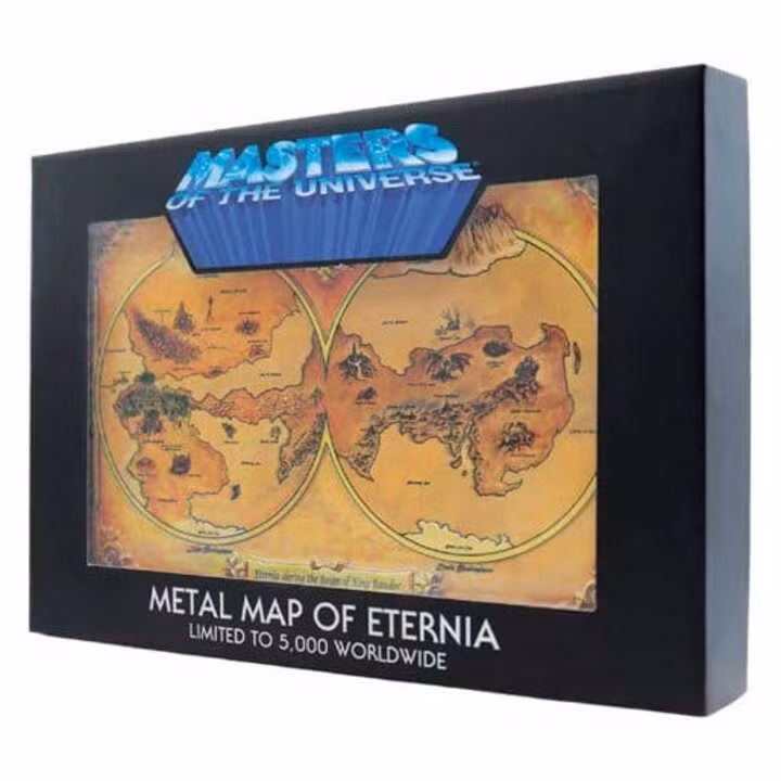 Masters of the Universe Replica Metal Map of Eternia Limited Edition