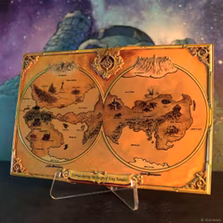 Masters of the Universe Replica Metal Map of Eternia Limited Edition
