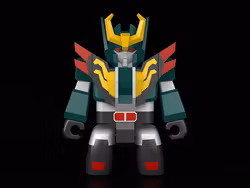 The Brave Fighter of Legend Da-Garn Brickroid Seven Changer Figure