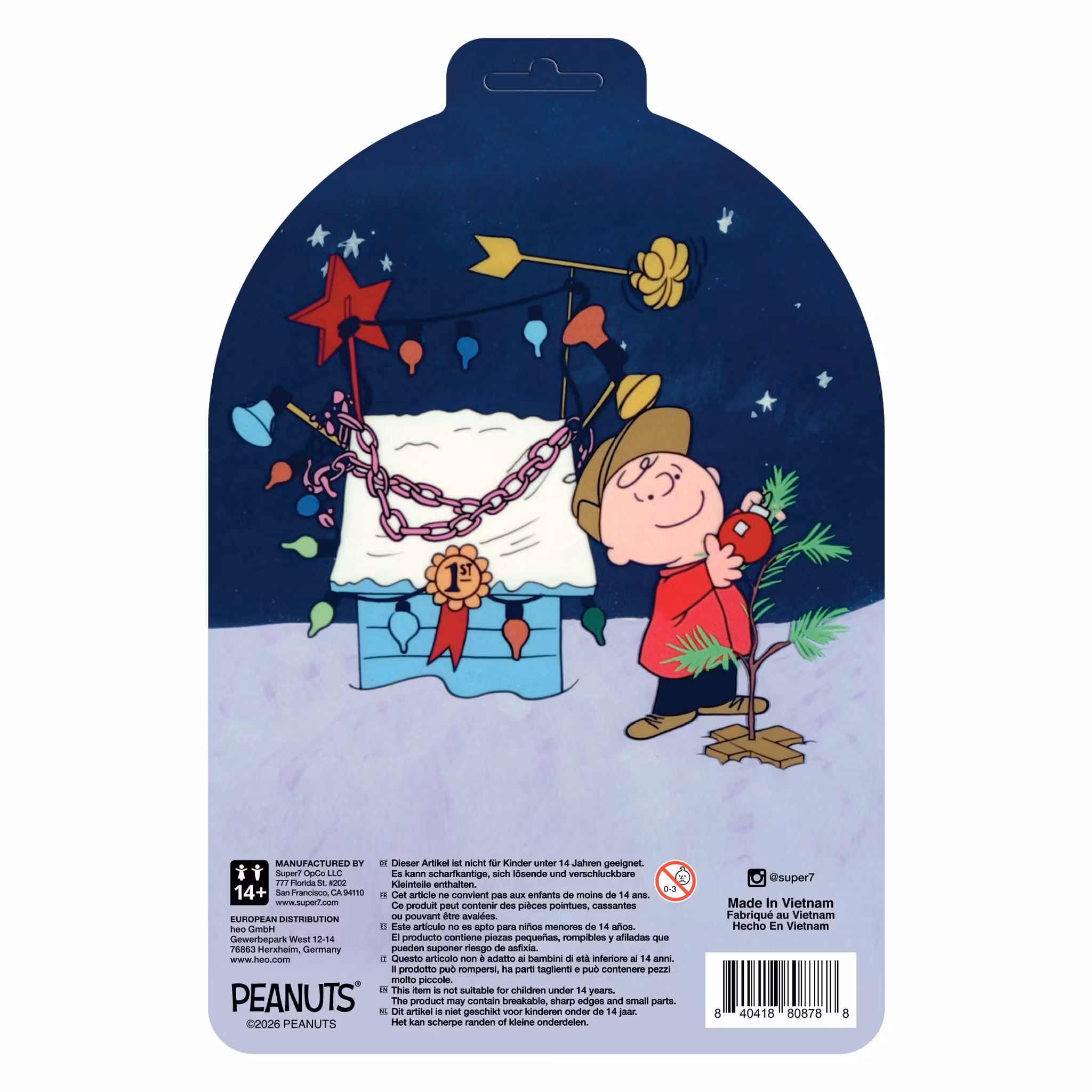 Peanuts ReAction Charlie Brown and Sad Tree (Snow Globe Card Back) Action Figure