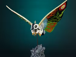 Rebirth of Mothra (1996) Toho Daikaiju Series Mothra Leo