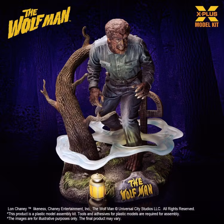 The Wolf Man Lon Chaney Jr. as The Wolf Man 1/8 Scale Model Kit