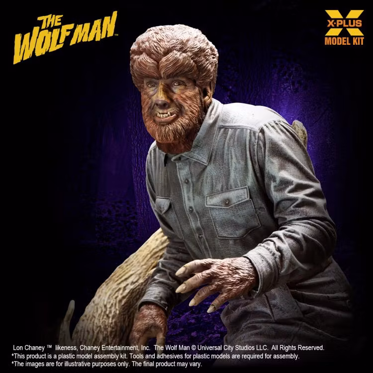 The Wolf Man Lon Chaney Jr. as The Wolf Man 1/8 Scale Model Kit
