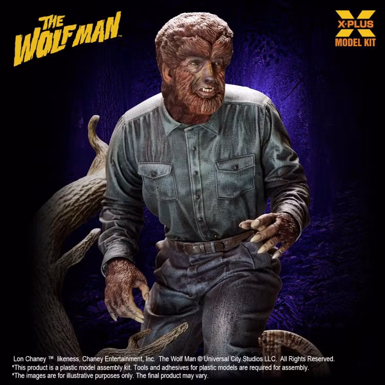 The Wolf Man Lon Chaney Jr. as The Wolf Man 1/8 Scale Model Kit