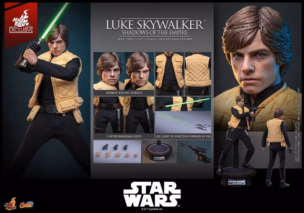Star Wars Comic Masterpiece Luke Skywalker (Shadows Of The Empire) (Hot Toys Exclusive) 1/6 Action Figure