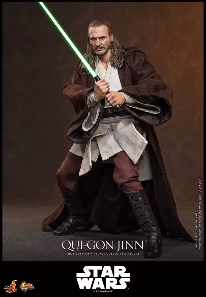 Star Wars: The Phantom Menace Movie Masterpiece Qui-Gon Jinn (Artisan Edition) (Hot Toys Exclusive) 1/6 Action Figure