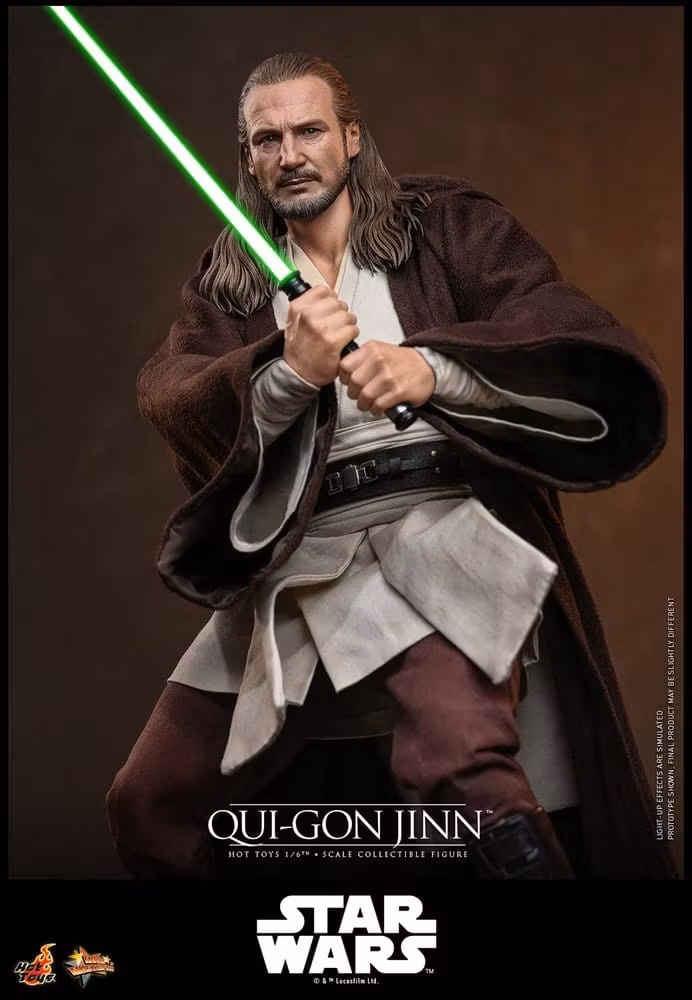 Star Wars: The Phantom Menace Movie Masterpiece Qui-Gon Jinn (Artisan Edition) (Hot Toys Exclusive) 1/6 Action Figure