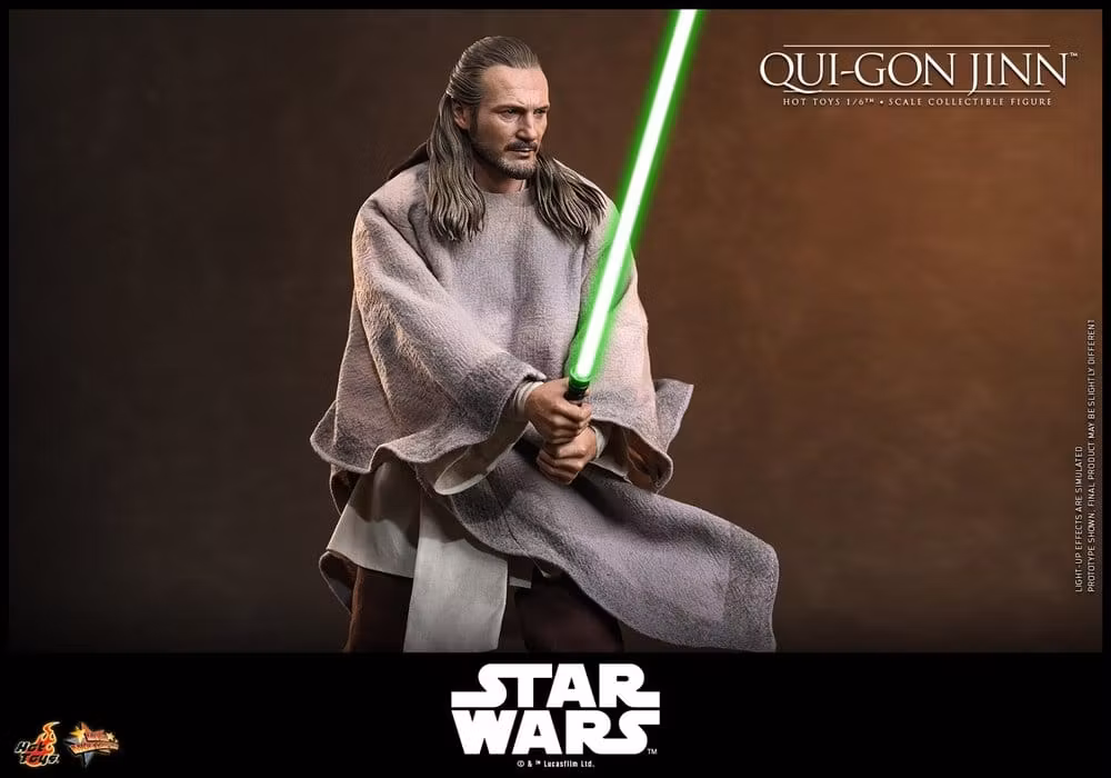 Star Wars: The Phantom Menace Movie Masterpiece Qui-Gon Jinn (Artisan Edition) (Hot Toys Exclusive) 1/6 Action Figure