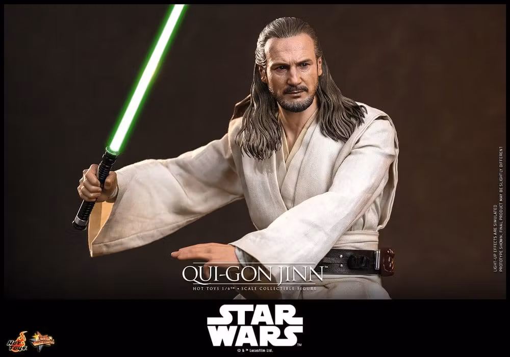 Star Wars: The Phantom Menace Movie Masterpiece Qui-Gon Jinn (Artisan Edition) (Hot Toys Exclusive) 1/6 Action Figure